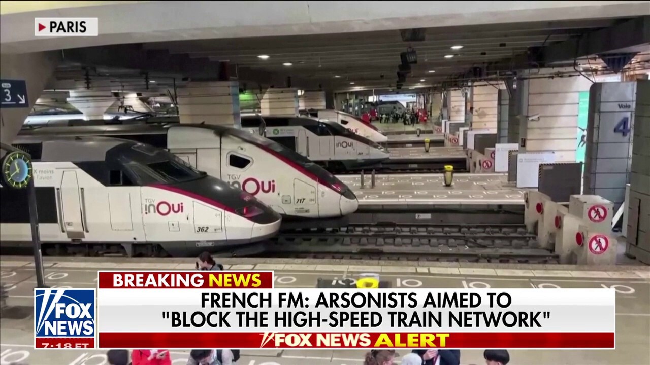 Arson attacks target French train lines ahead of Paris Olympics opening ceremony