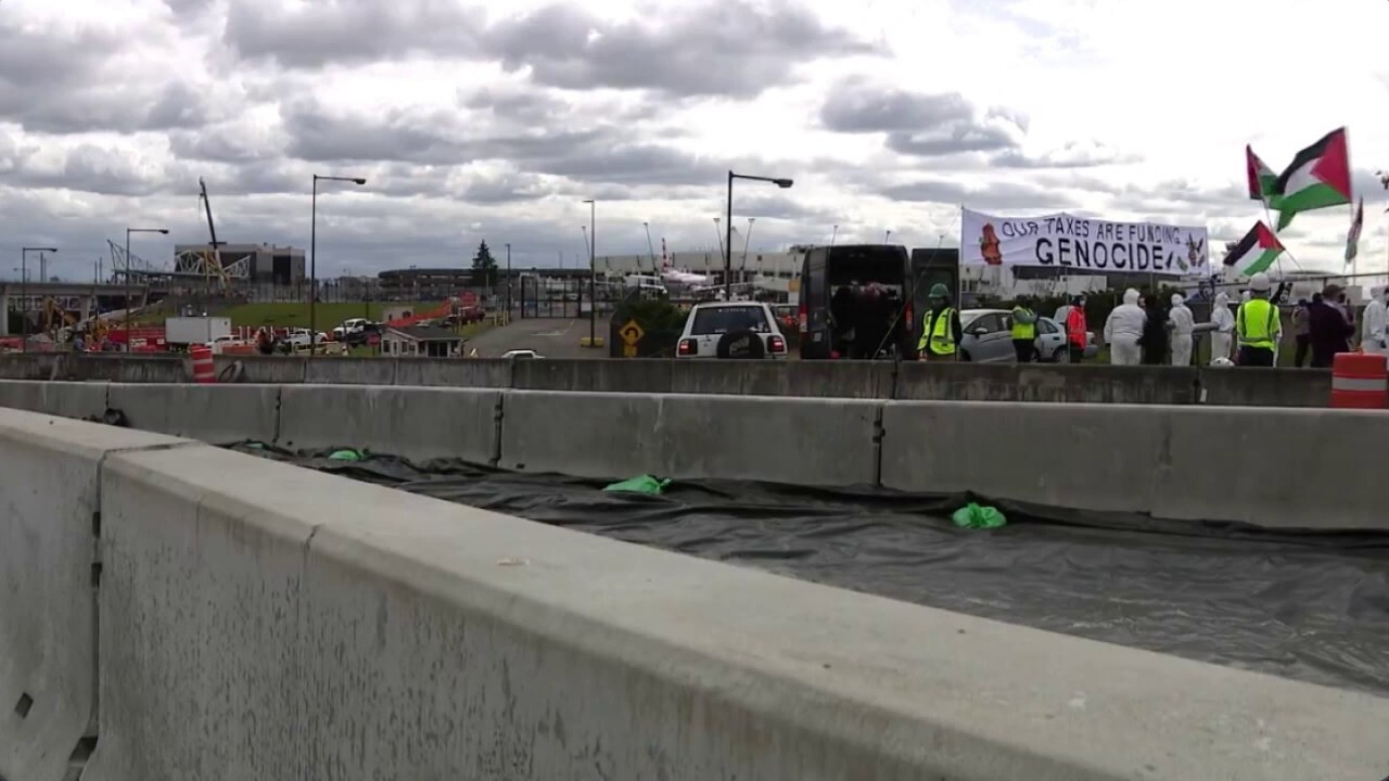 Anti-Israel agitators shut down road to Seattle-Tacoma Airport