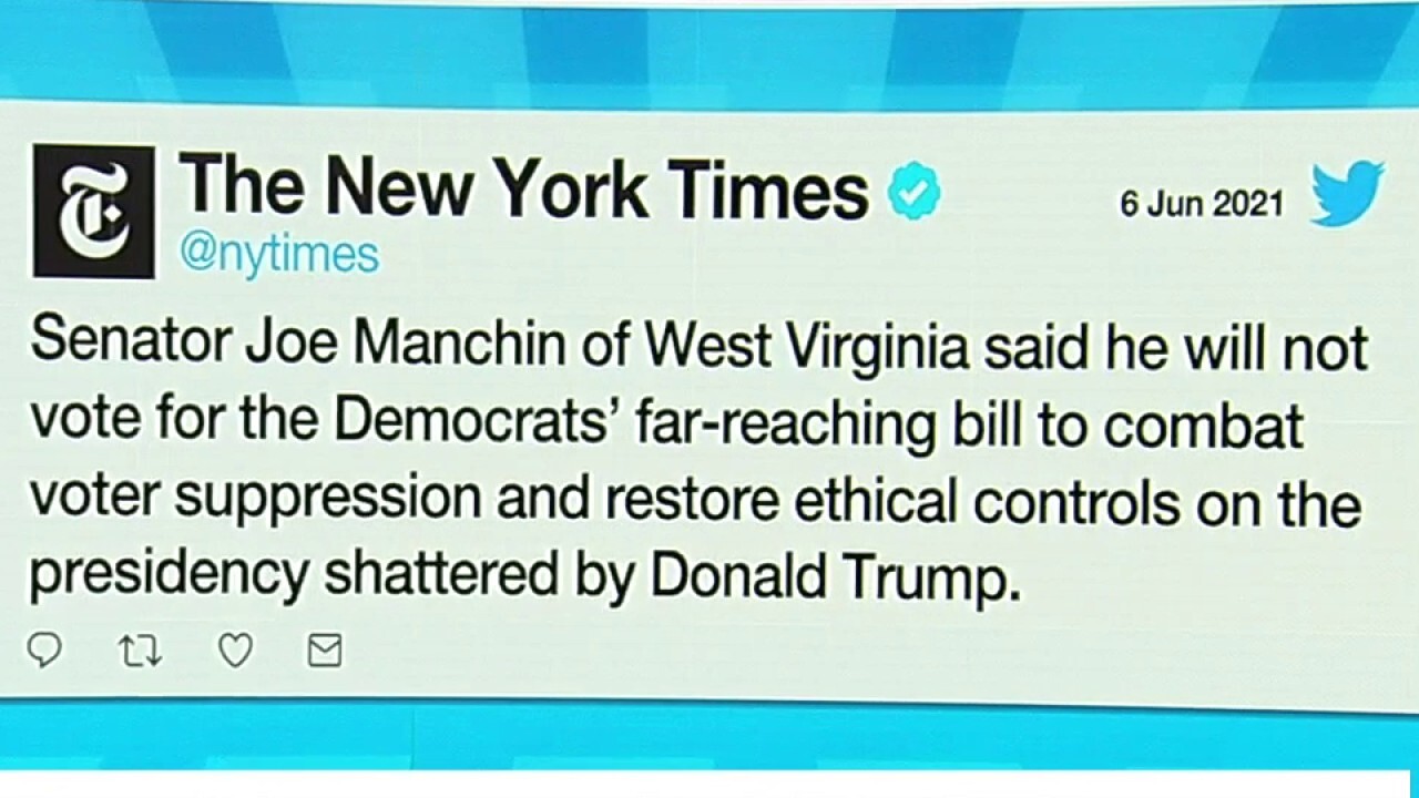 NY Times ripped for Manchin tweet