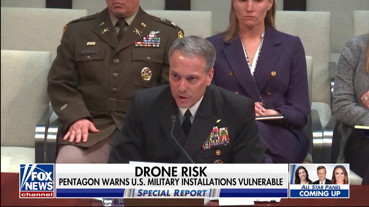 Pentagon warns US military installations are vulnerable to threat of drones