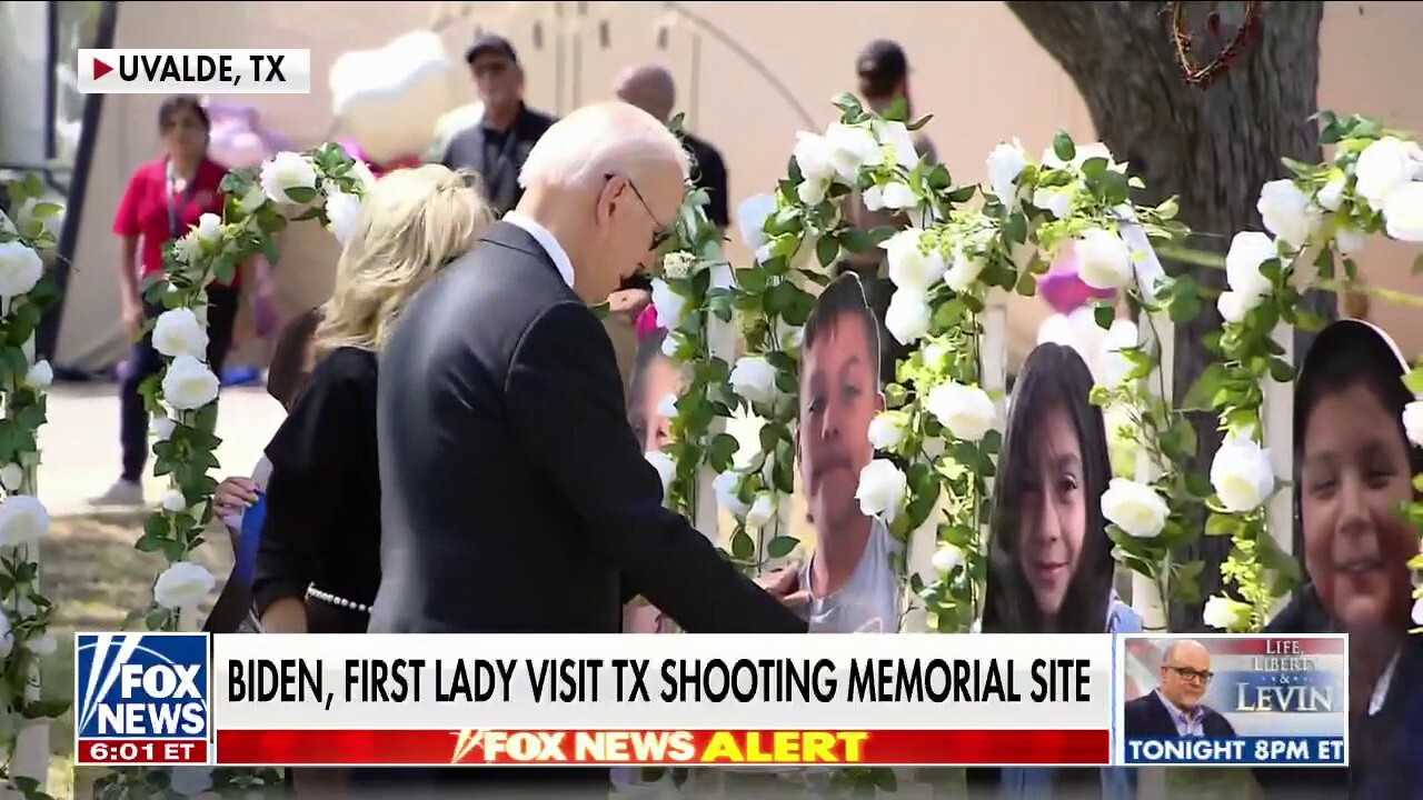 President Biden, First Lady visit Uvalde, Texas following elementary school shooting