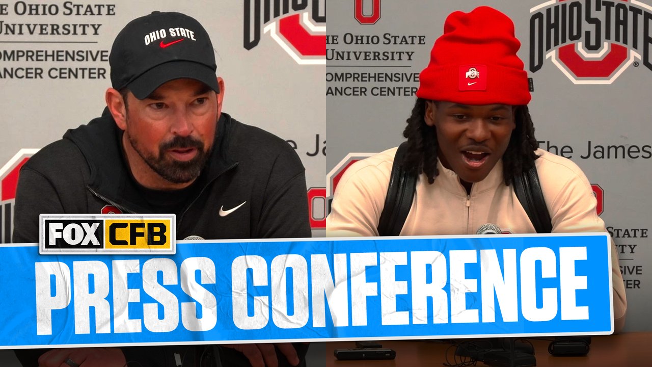 Ohio State's Ryan Day, Jeremiah Smith &amp; more break down win over Indiana + Julian Sayin update