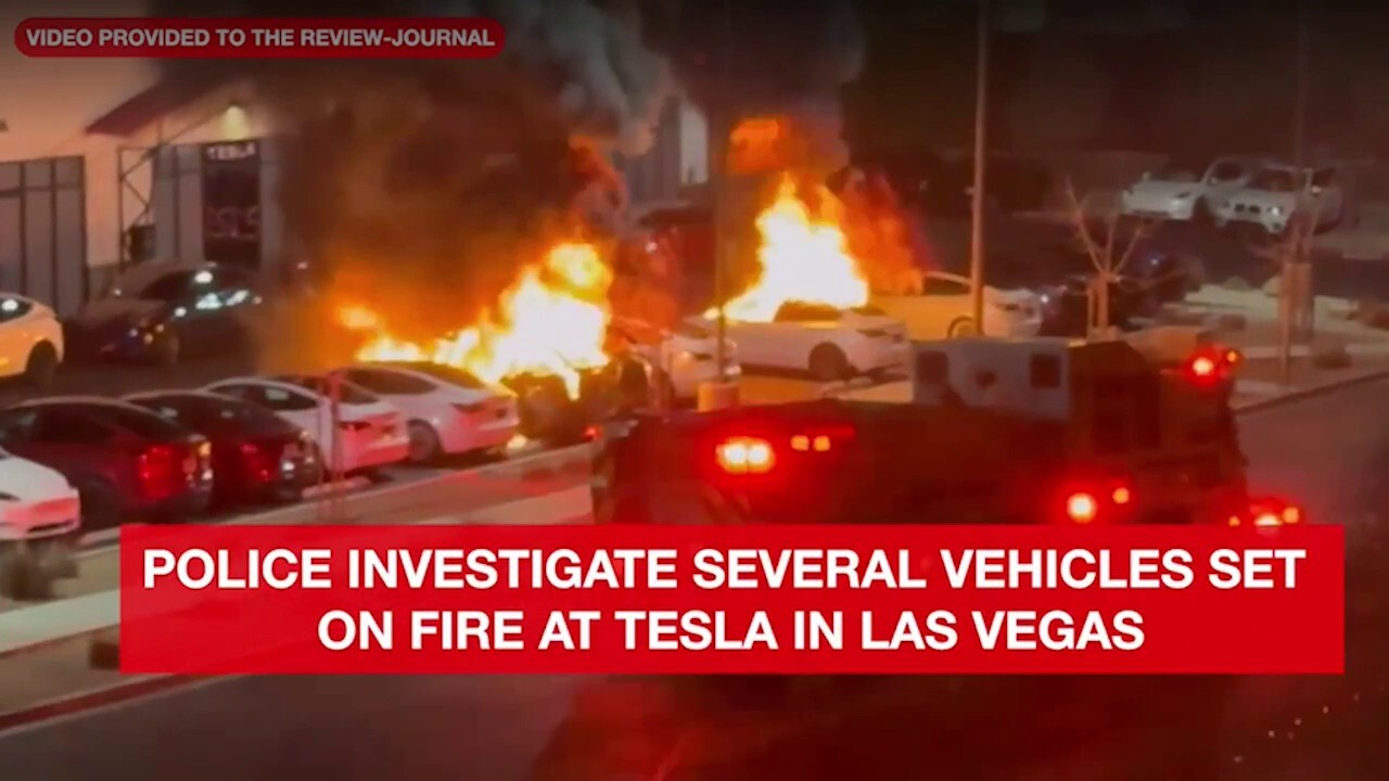 Tesla vehicles in Las Vegas set on fire with Molotov cocktails