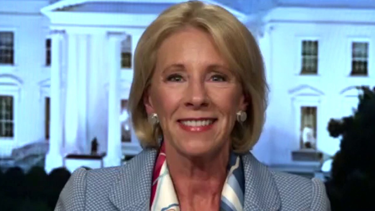 Kids have got to go back to school and continue their learning, says Education Secretary Betsy DeVos.