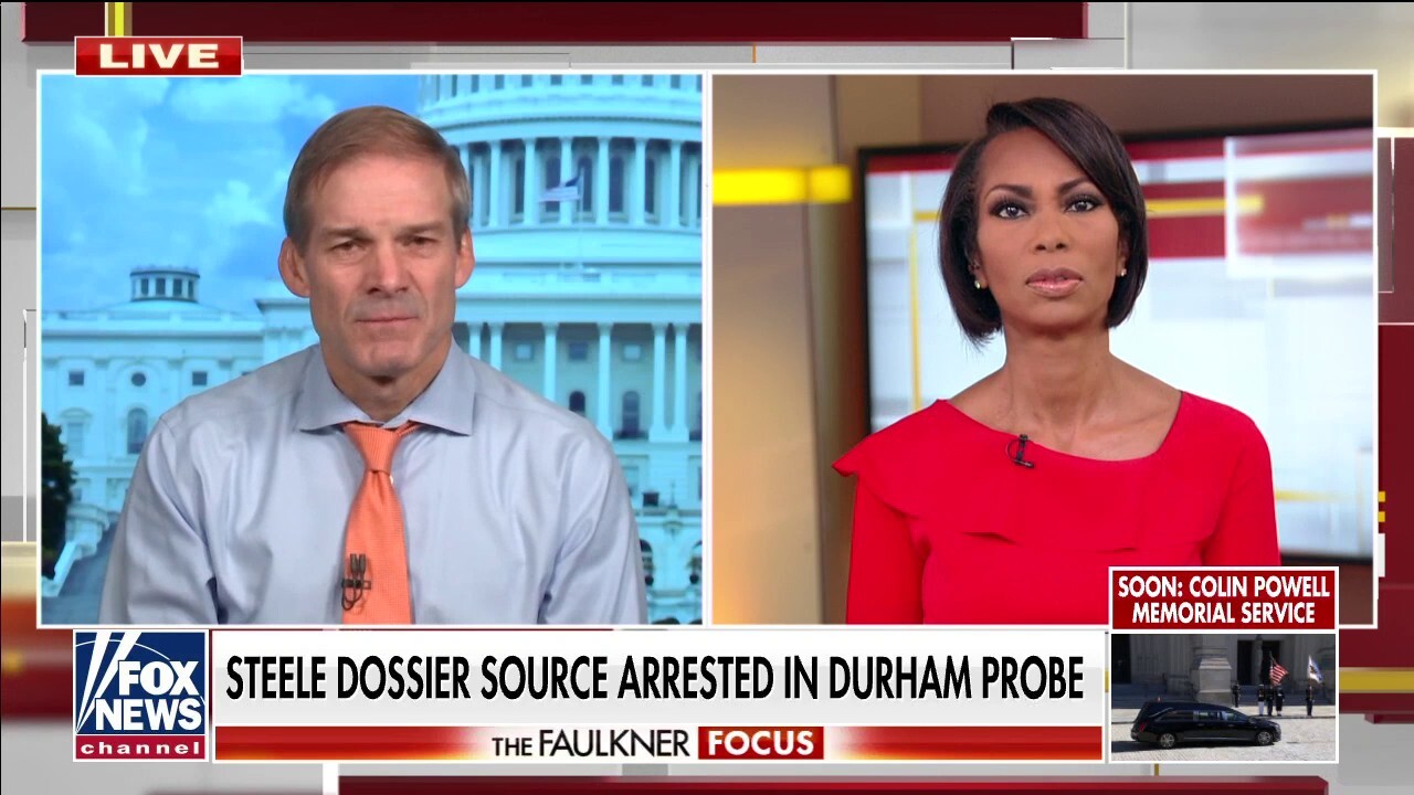 FOX NEWS: Rep. Jim Jordan reacts to Durham probe arrest: Clinton campaign was ‘cozying’ up to Russia, not Trump November 5, 2021 at 09:54PM