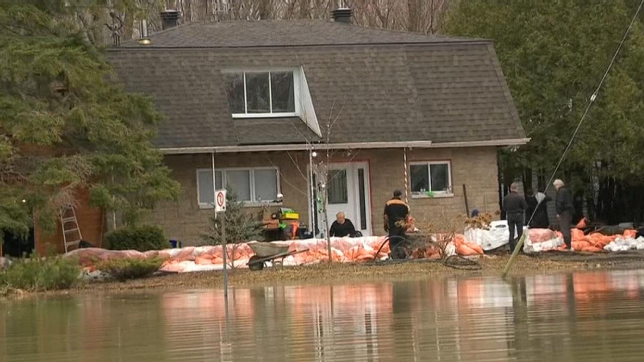 Residents rush to protect their properties as spring floods threaten homes in Canada