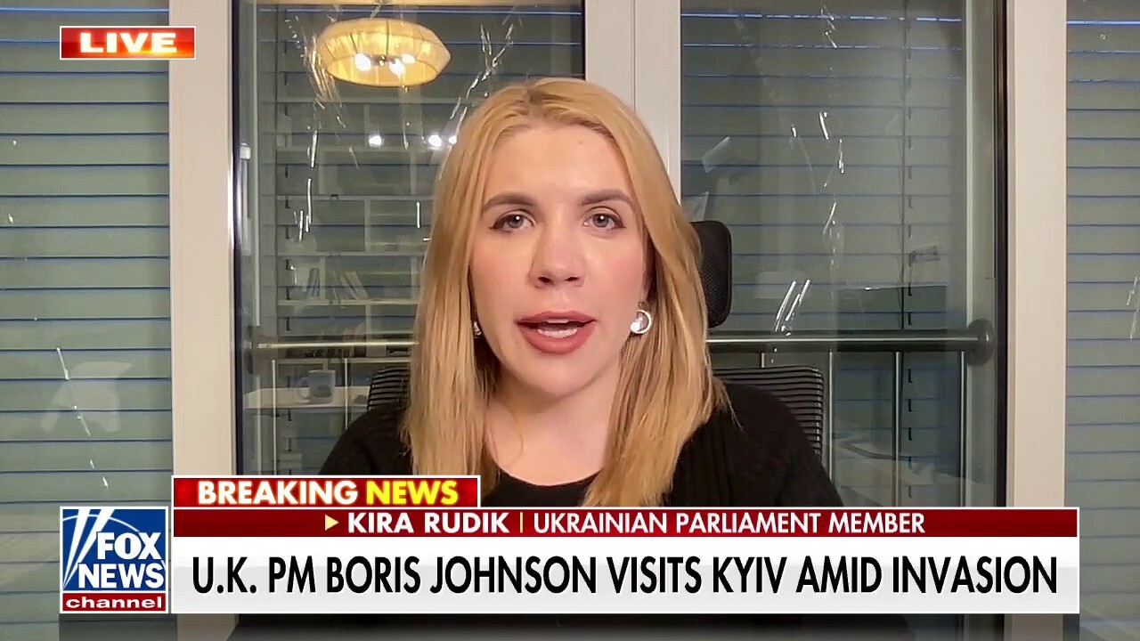 Ukrainian politician invites Biden to walk the streets of Kyiv like Boris Johnson, Kira Rudik tells Eric Shawn