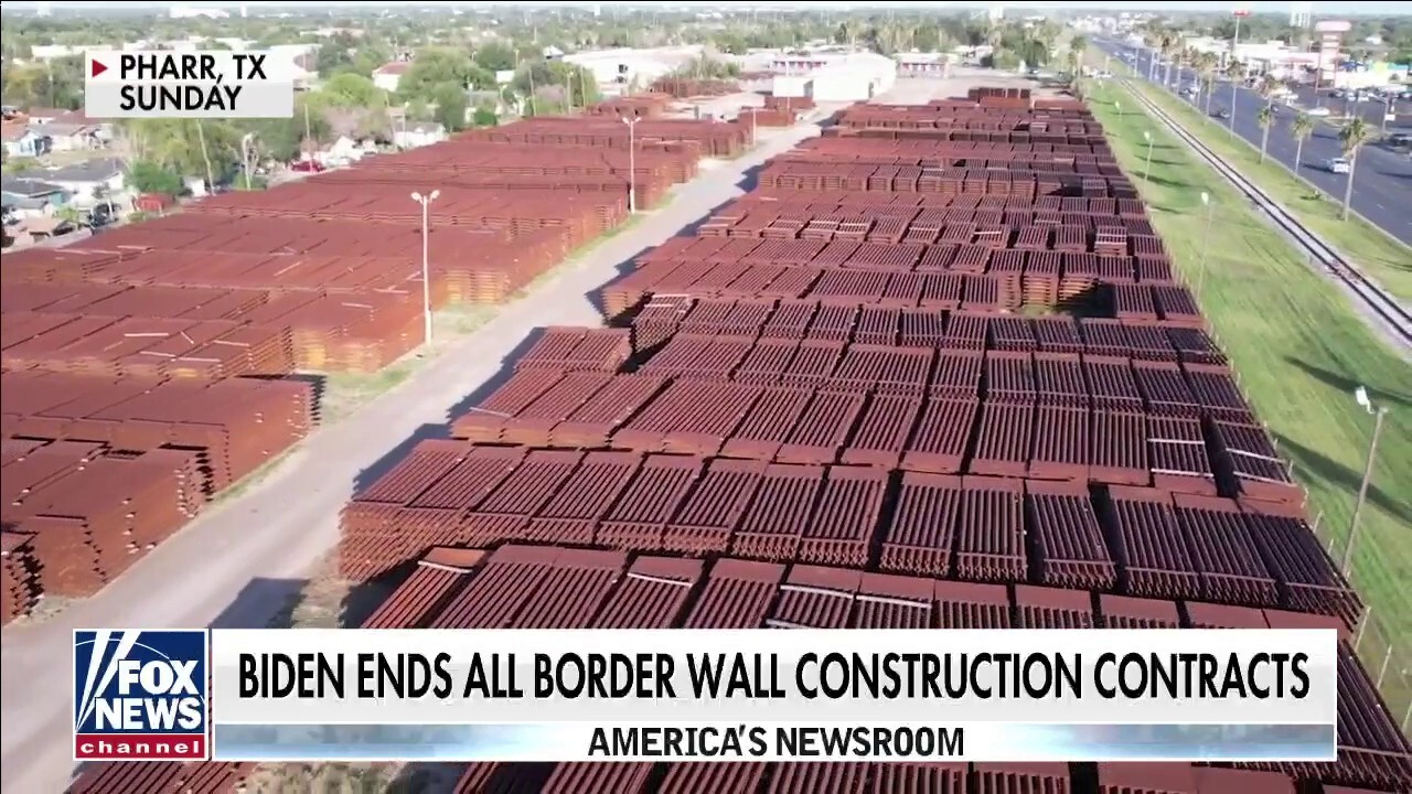 Fox Flight Team footage captures more than $100M in unused border wall materials