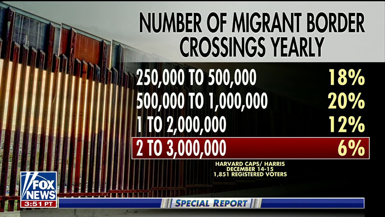 Majority of American voters underestimate yearly border crossings: Poll