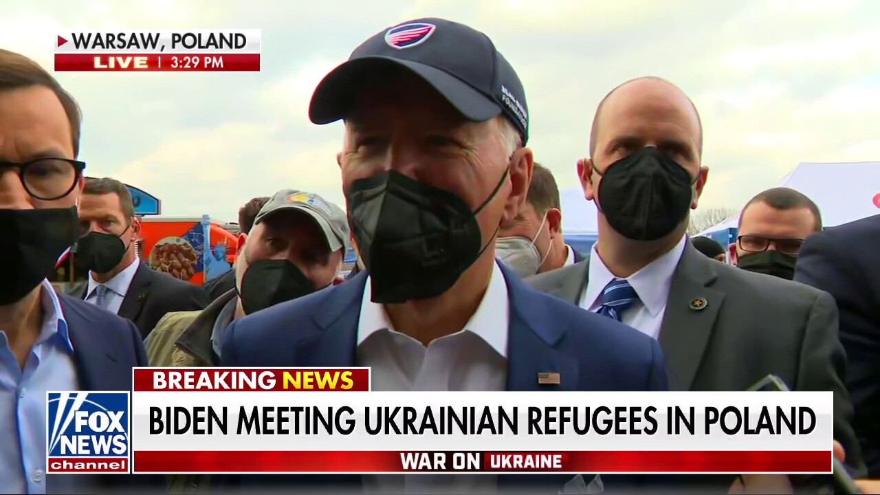 Biden calls Putin a 'butcher' after meeting with Ukrainian refugees in Poland