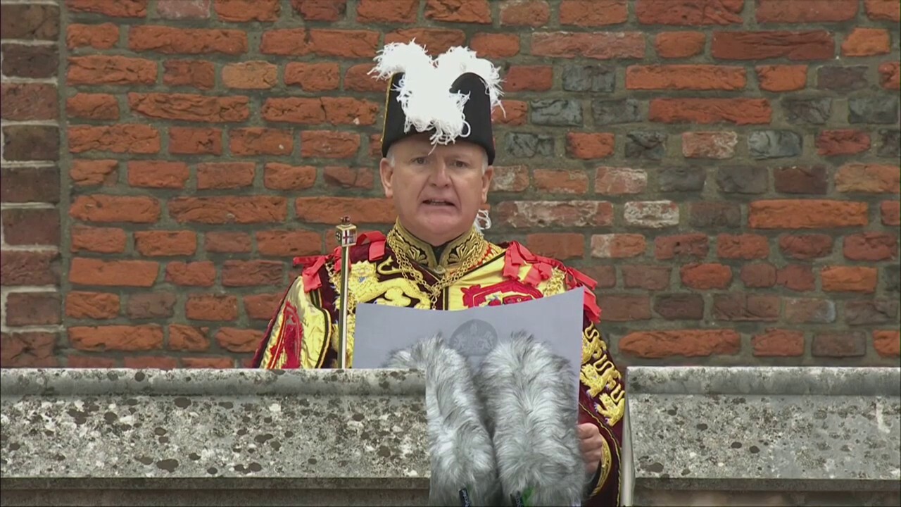 King Charles III publicly proclaimed from St. James's Palace balcony