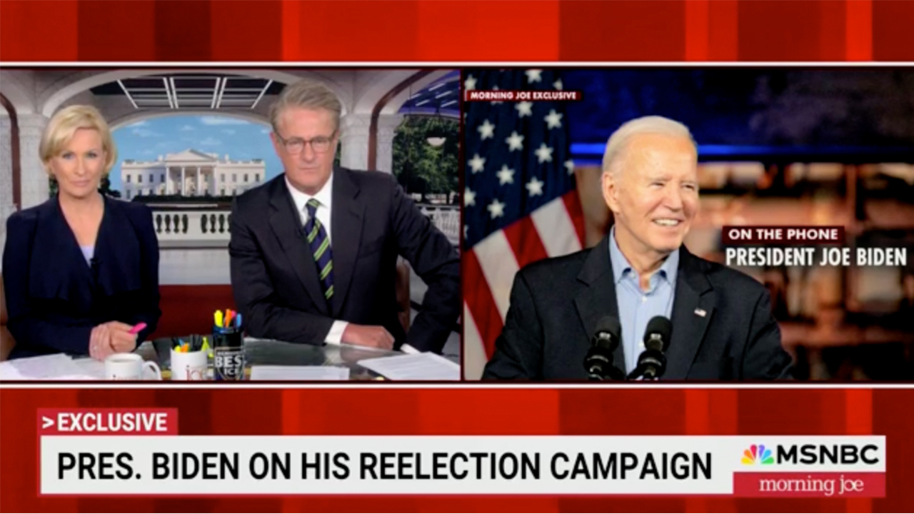 Biden calls into MSNBC show, says he's 'not going anywhere'