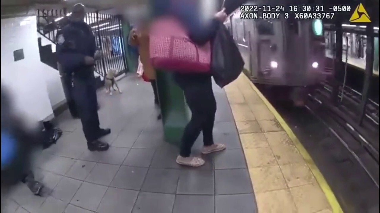 NYPD saves man from an oncoming subway train