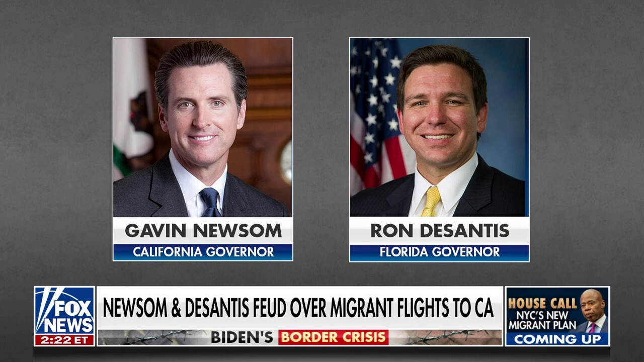 Newsom and DeSantis fight over migrant flights