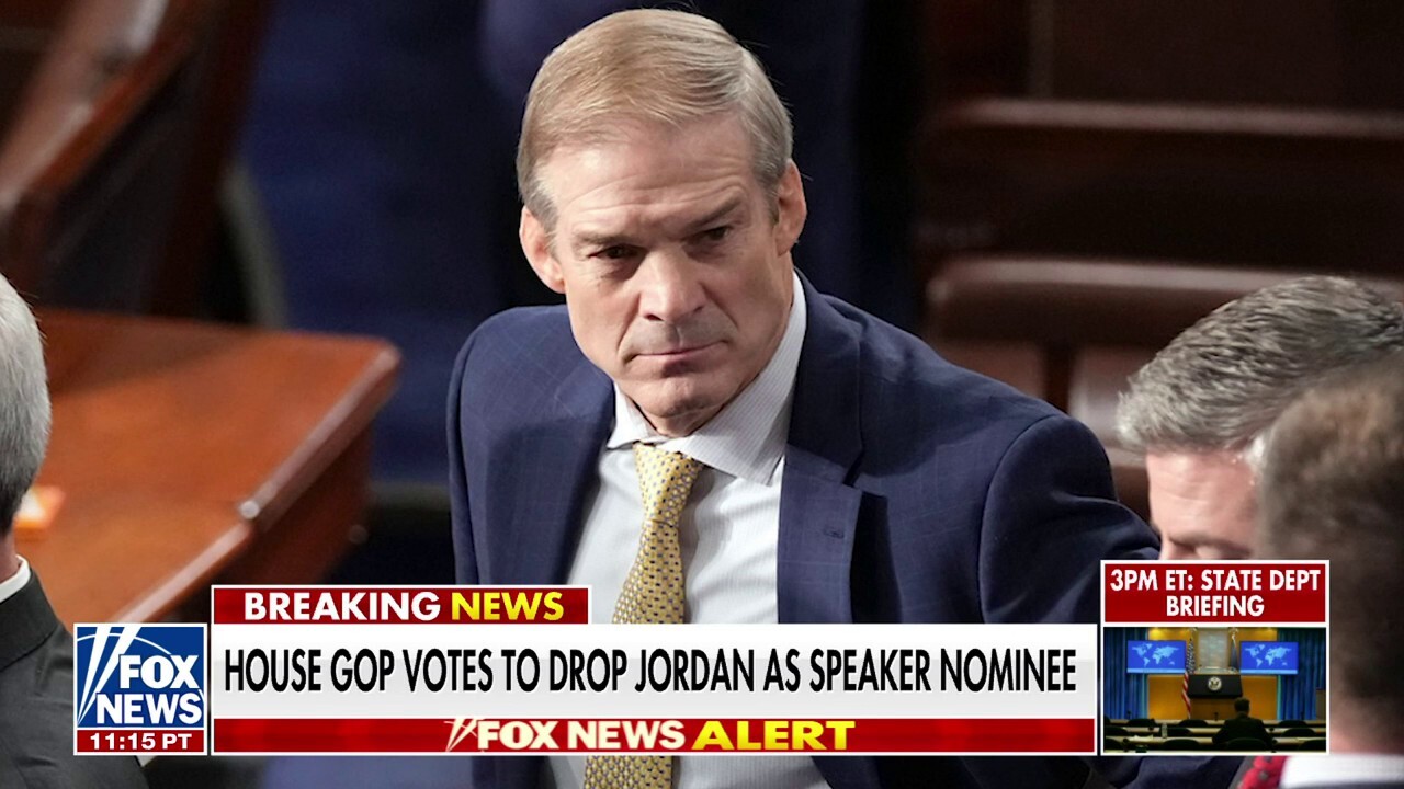 House GOP votes to drop Jim Jordan as nominee for speaker