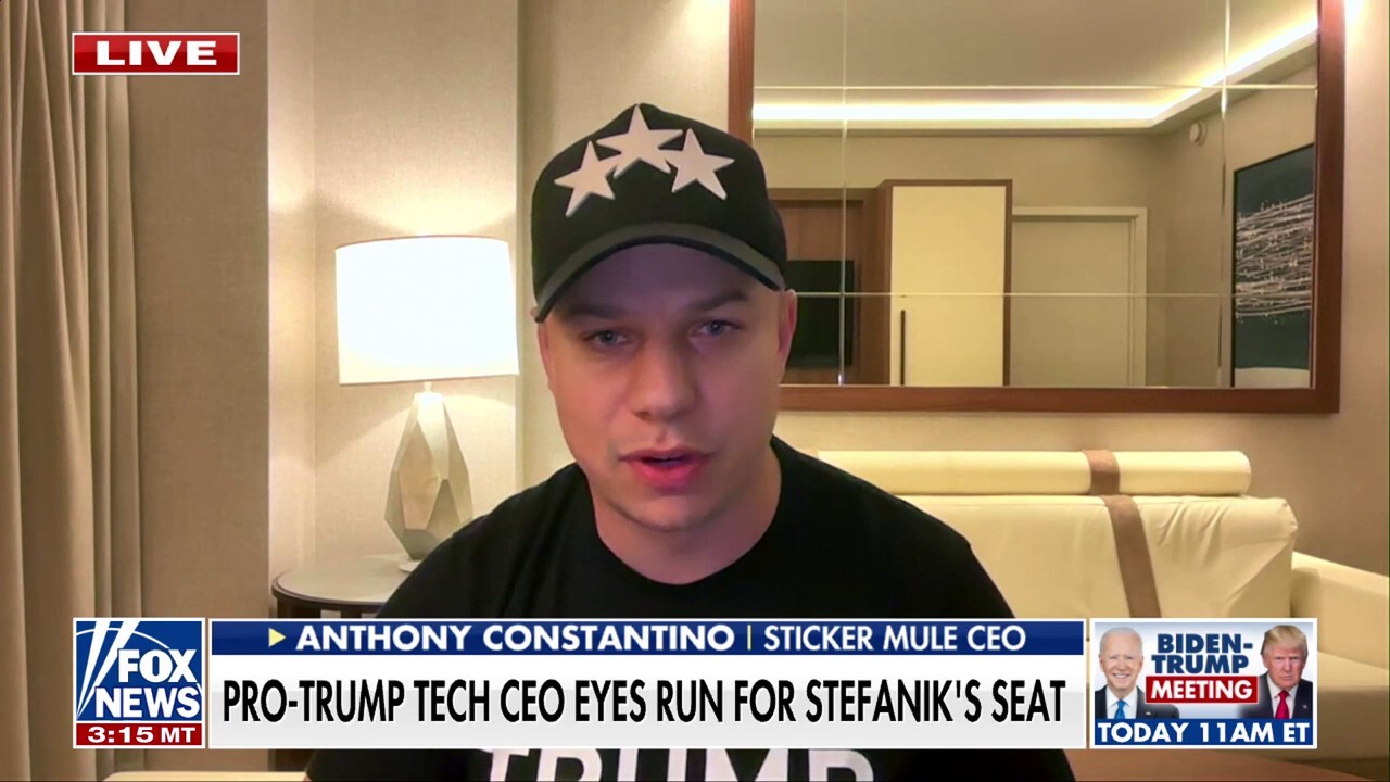 Sticker Mule CEO Anthony Constantino joined 'Fox & Friends First' to discuss why he thinks he would be a good candidate to fill Rep. Elise Stefanik's House seat and his prediction for the upcoming showdown between Mike Tyson and Jake Paul.