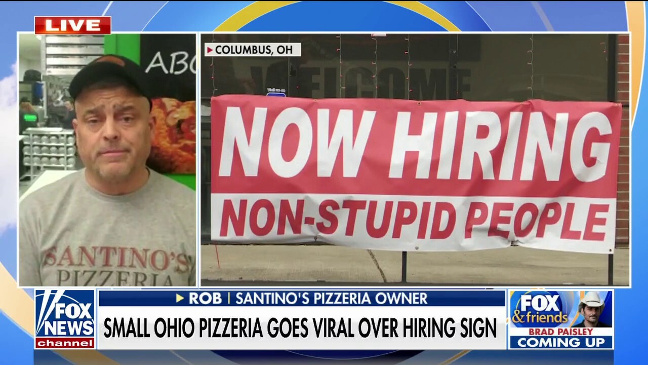 Small Ohio pizzeria goes viral over hiring sign: 'Non-stupid people'