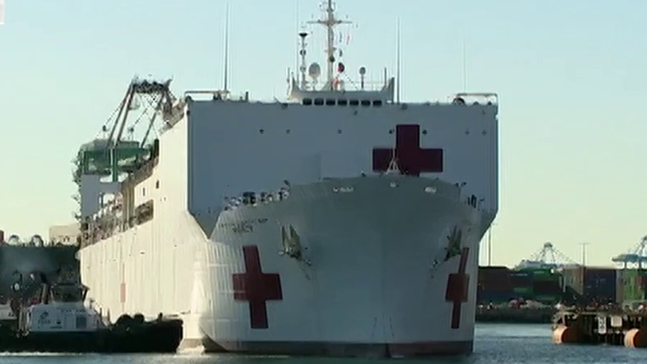 USNS Mercy eases the strain on the health care system in Los Angeles