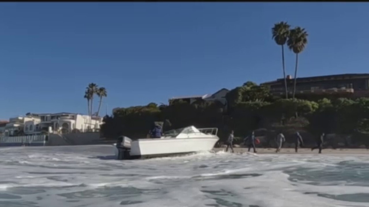Предполагаеми нелегални мигранти кацат с лодка на плажа в Сан Диего и бягат в богато село