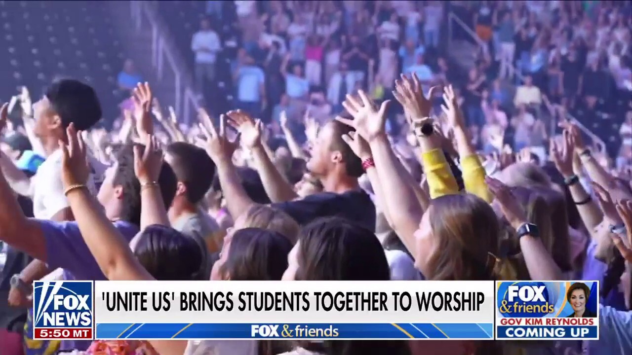 'Fox & Friends' co-host Ainsley Earhardt provides details on the 'Unite Us' movement as nearly 30,000 students have gathered to worship on college campuses since September 2023 and discusses her honorary doctorate from USC.