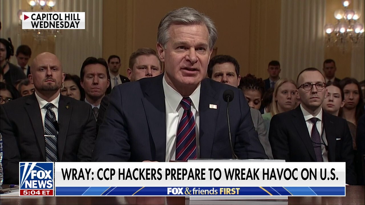FBI Director Wray warns Chinese hackers are preparing to 'wreak havoc' on US infrastructure