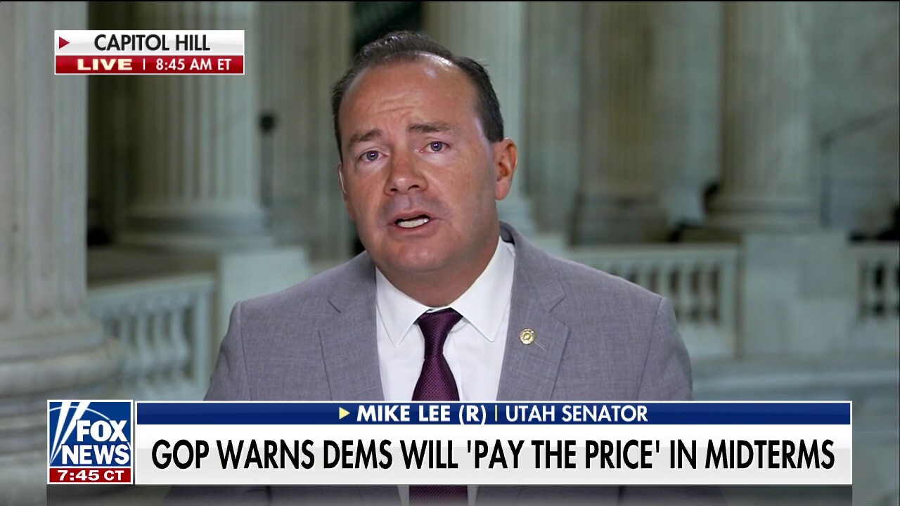 Sen. Lee slams Democrats over Inflation Reduction Act amid inflation: 'Pouring gasoline on fire'