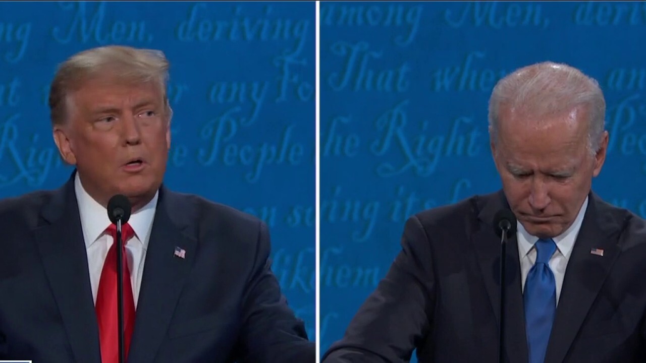 Trump calls out Biden for 'typical politician' deflection of question