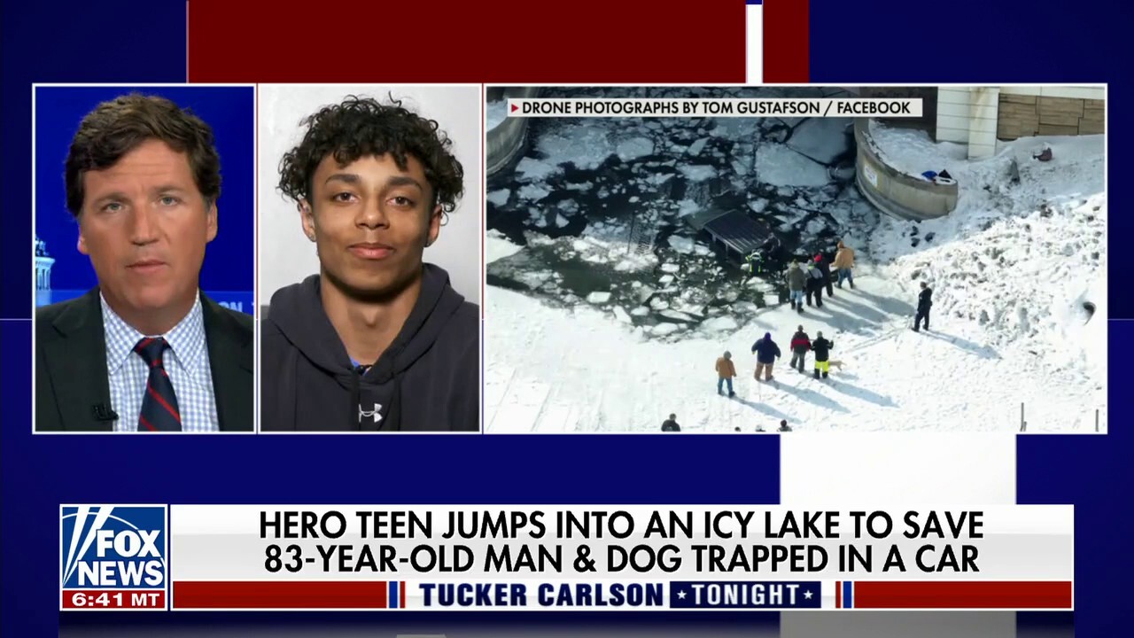 Teen tells Tucker how he saved 83-year-old man and dog from icy Iowa lake