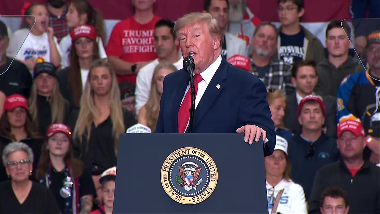 Trump blasts Ilhan Omar as ‘little troublemaker’ at Michigan rally