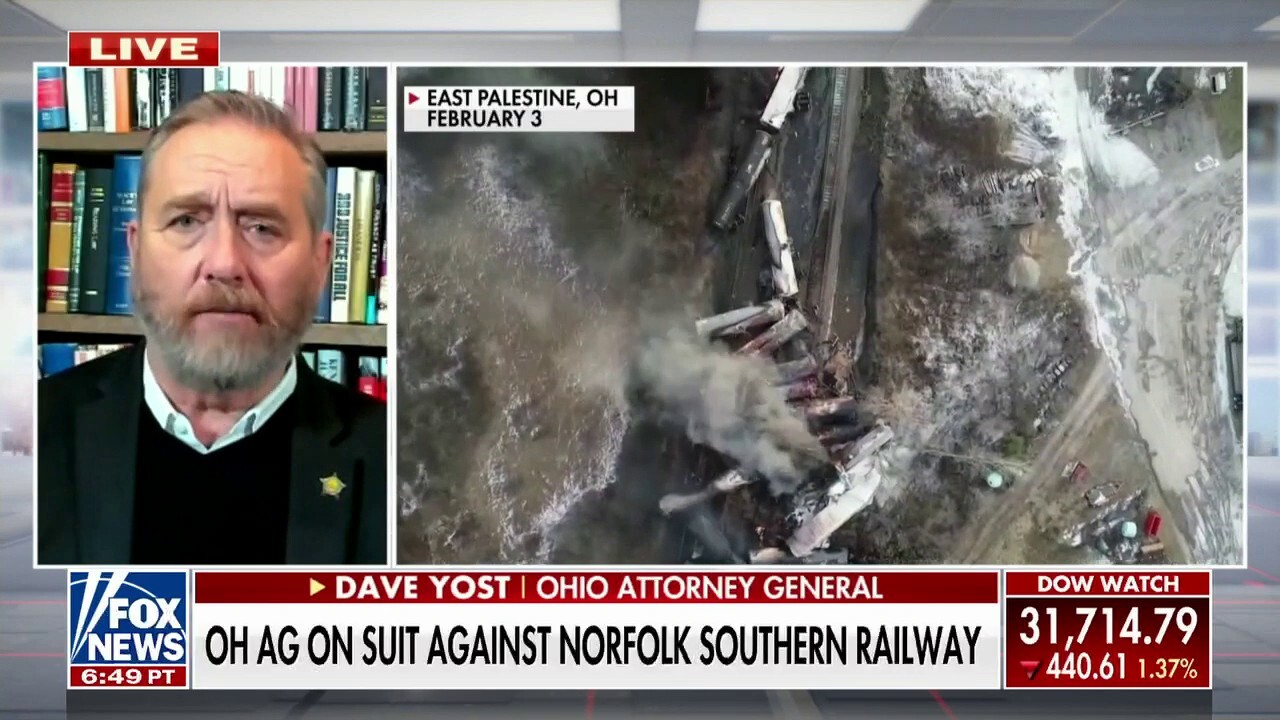 Ohio AG says Norfolk Southern ‘responsible’ for economic aftermath of toxic train crash