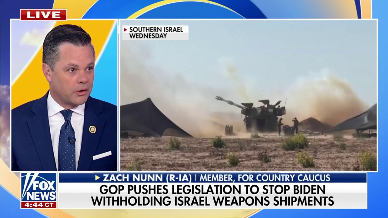 Republicans pushing legislation to halt Biden from withholding weapons shipments to Israel