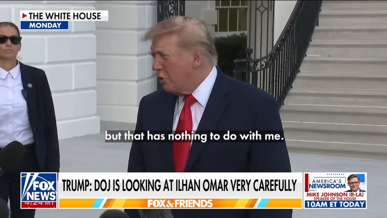 Trump denies involvement in raid on Ilhan Omar's home