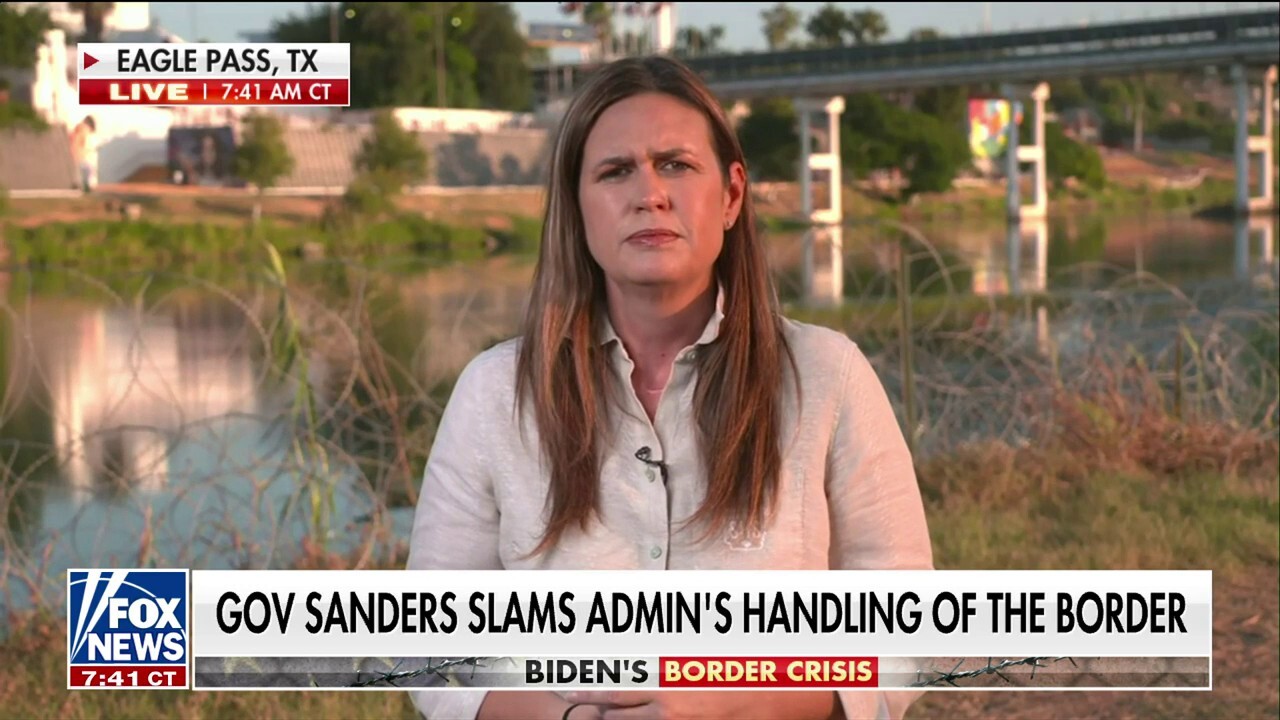 Gov. Sanders visits southern border, calls it 'catastrophic' humanitarian crisis