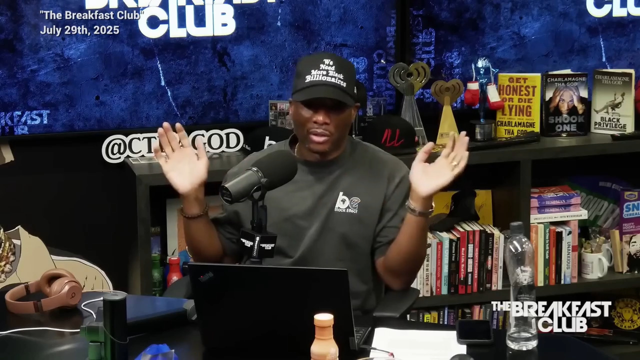 Charlamagne Tha God забие `либерални медии` за игнориране на връзките на Бил Клинтън с Епщайн 
