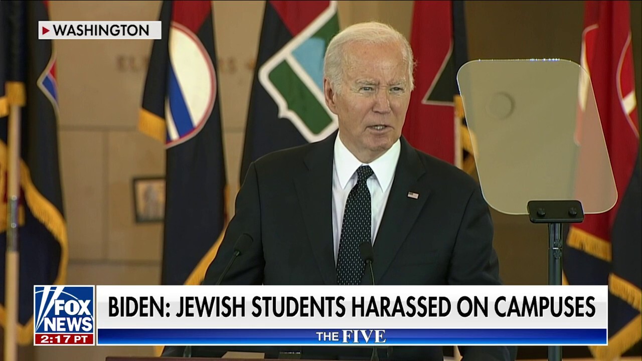 ‘The Five’ co-hosts discuss how President Biden addressed the antisemitic protests ravaging college campuses as 'despicable'.