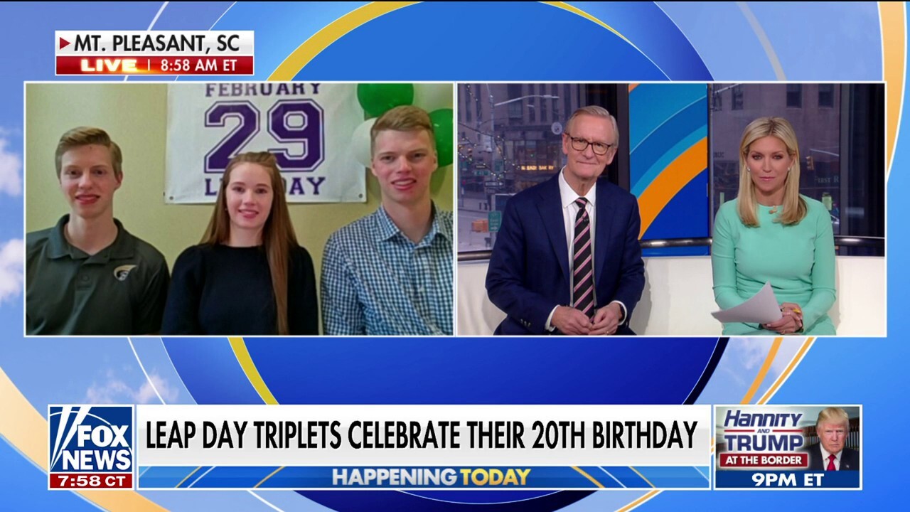 Leap day triplets celebrate their 20th birthday