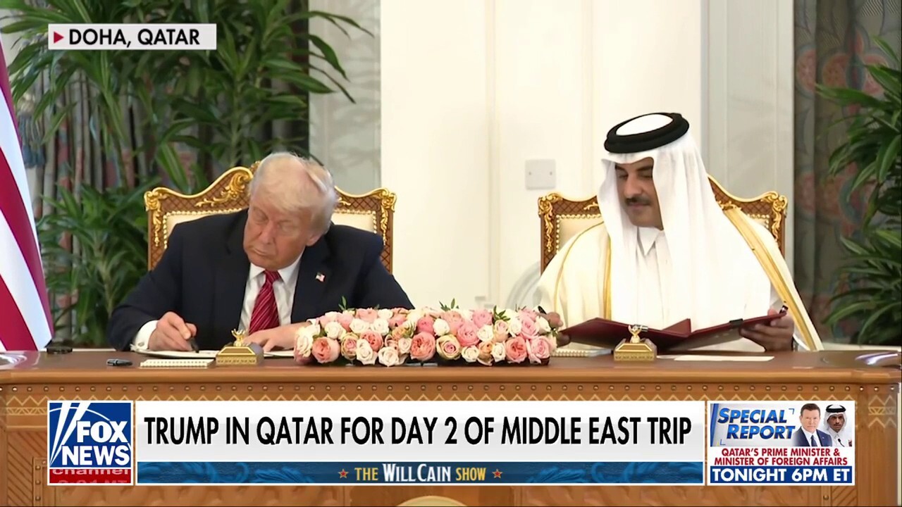 Peter Doocy: Saudi Arabia 'felt like a Trump rally' sometimes, businessmen 'warmly welcomed' Trump