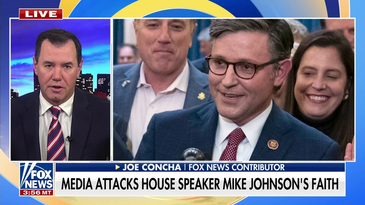 Joe Concha rips 'disgusting' media attacks on Mike Johnson's faith