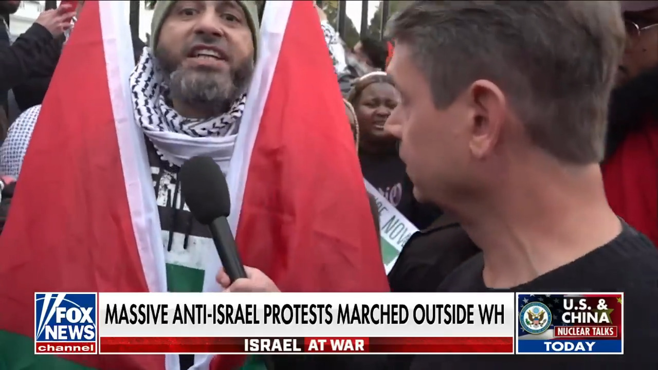 Protesters defend Hamas, condemn Israel outside White House