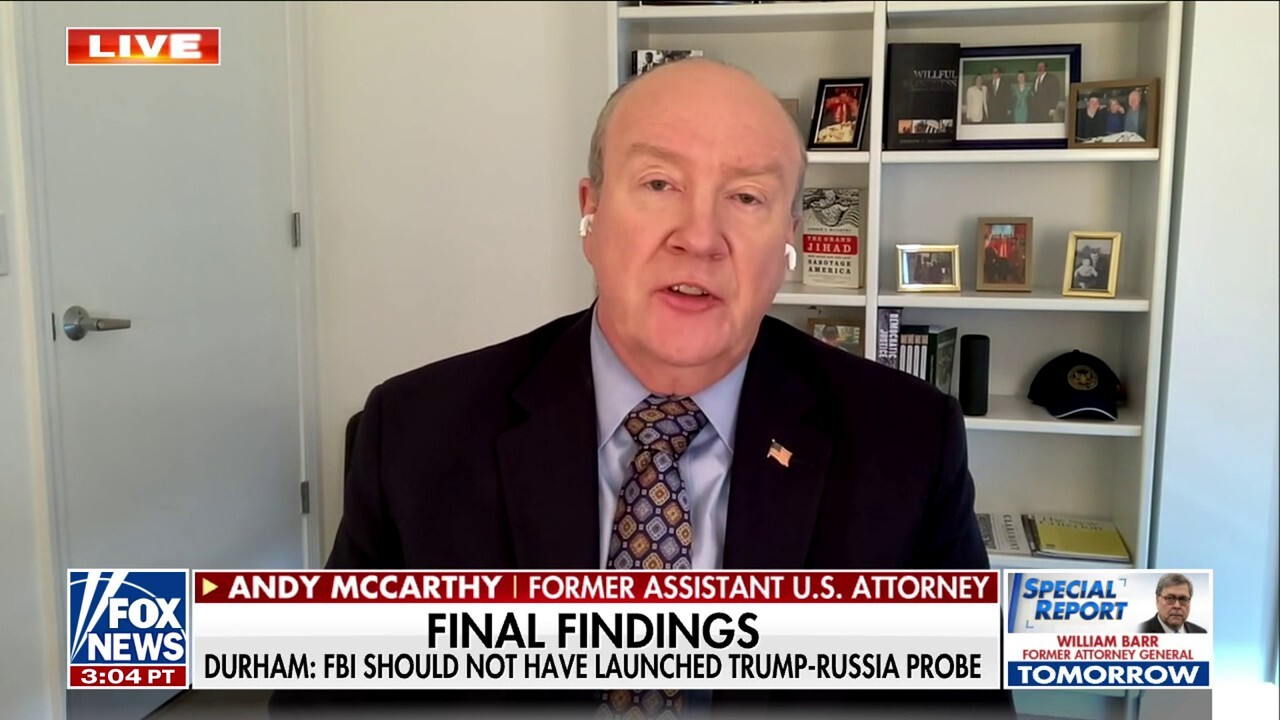 Andy McCarthy: Durham lets the facts sing for themselves in Trump-Russia probe findings