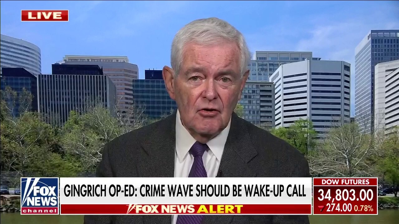 Newt Gingrich: Mainstream media will do all it can to not communicate how bad crime is
