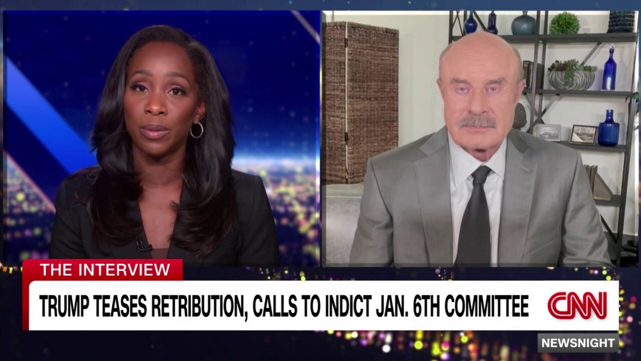CNN host and Dr. Phil spar over Trump trial