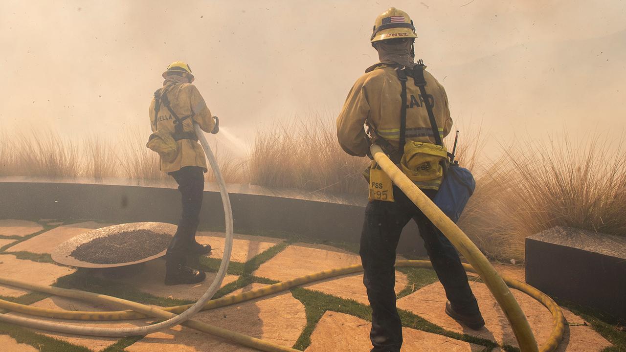 Seven wildfires break out in California as temperatures top 90 degrees