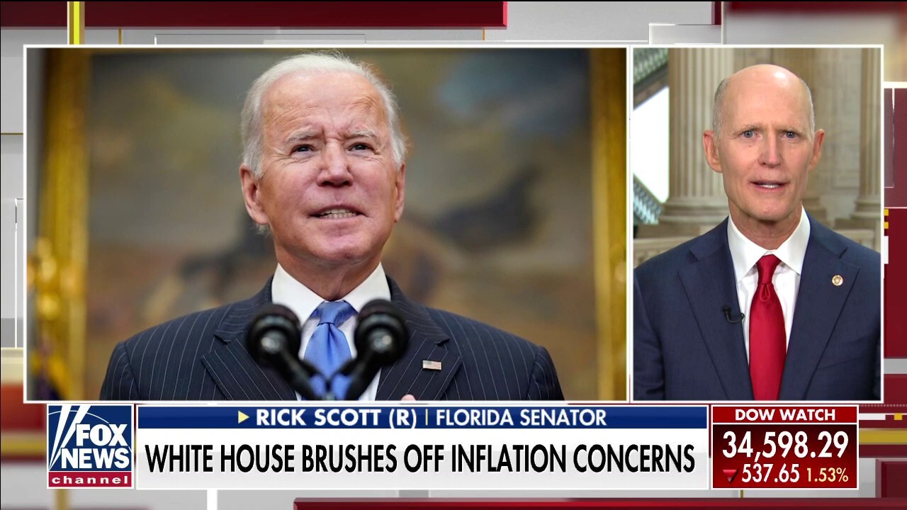 Rick Scott slams Biden admin on 'Faulkner Focus': 'They take no responsibility' for inflation