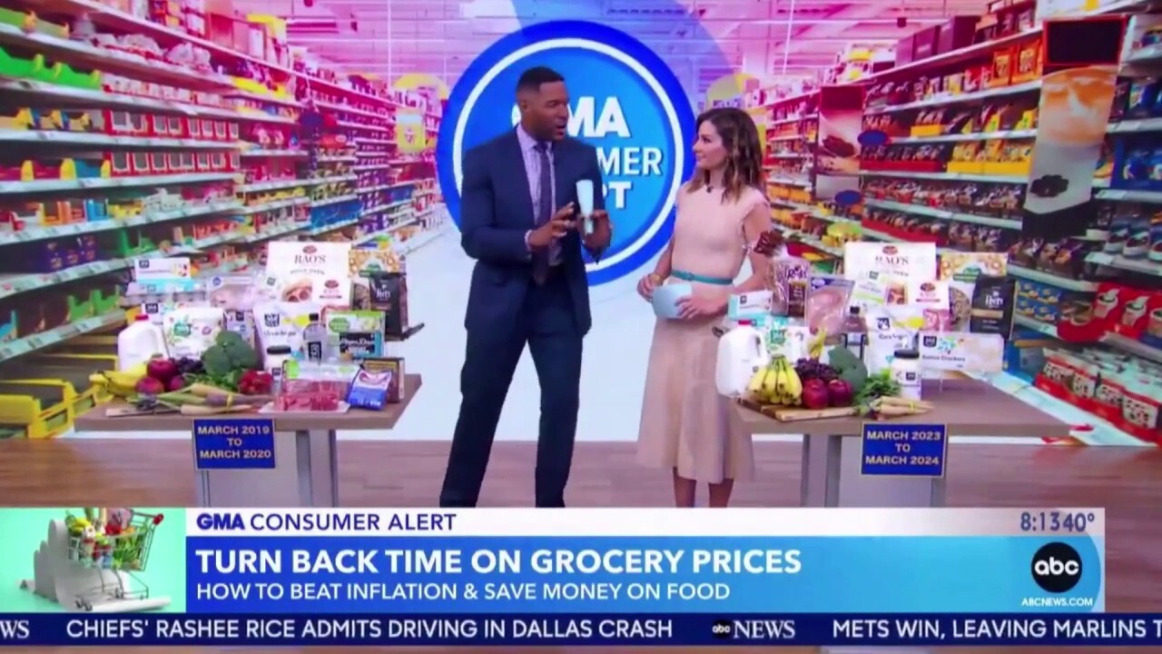 Водещият на ABC шокиран от визуалната демонстрация на повишенията на цените на хранителните стоки през последните четири години: `Уау`