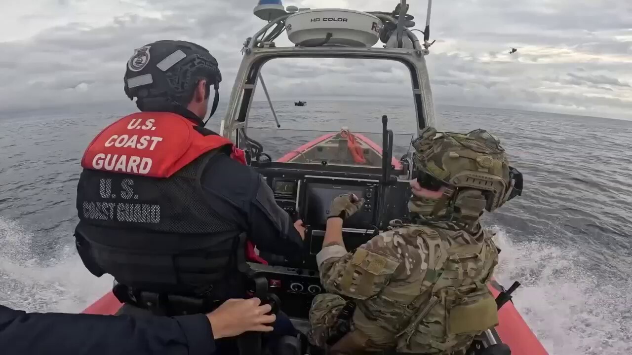 Viral Coast Guard video shows dramatic arrest of suspected drug smugglers in open ocean