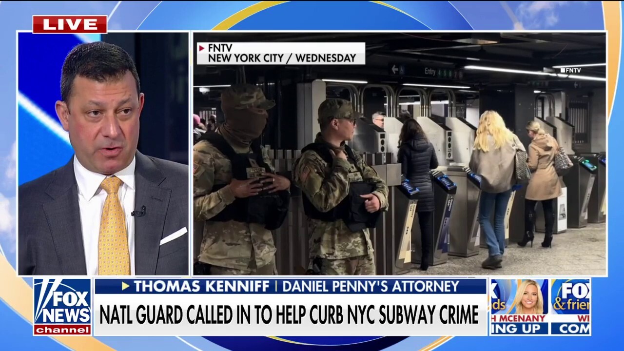 Адвокатът на Даниел Пени реагира на изпращането на правителството на Националната гвардия в метрото на Ню Йорк след жестоки атаки: `Време е`