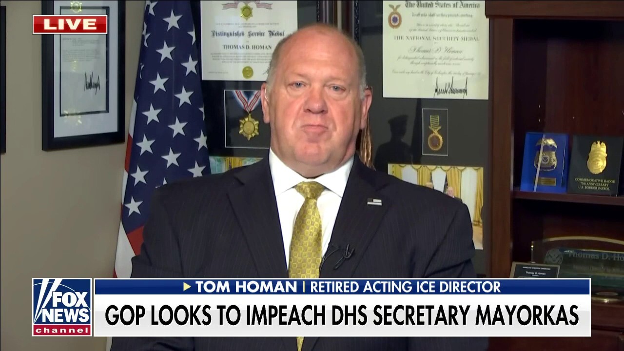 Tom Homan on GOP plans to impeach DHS Secretary Mayorkas