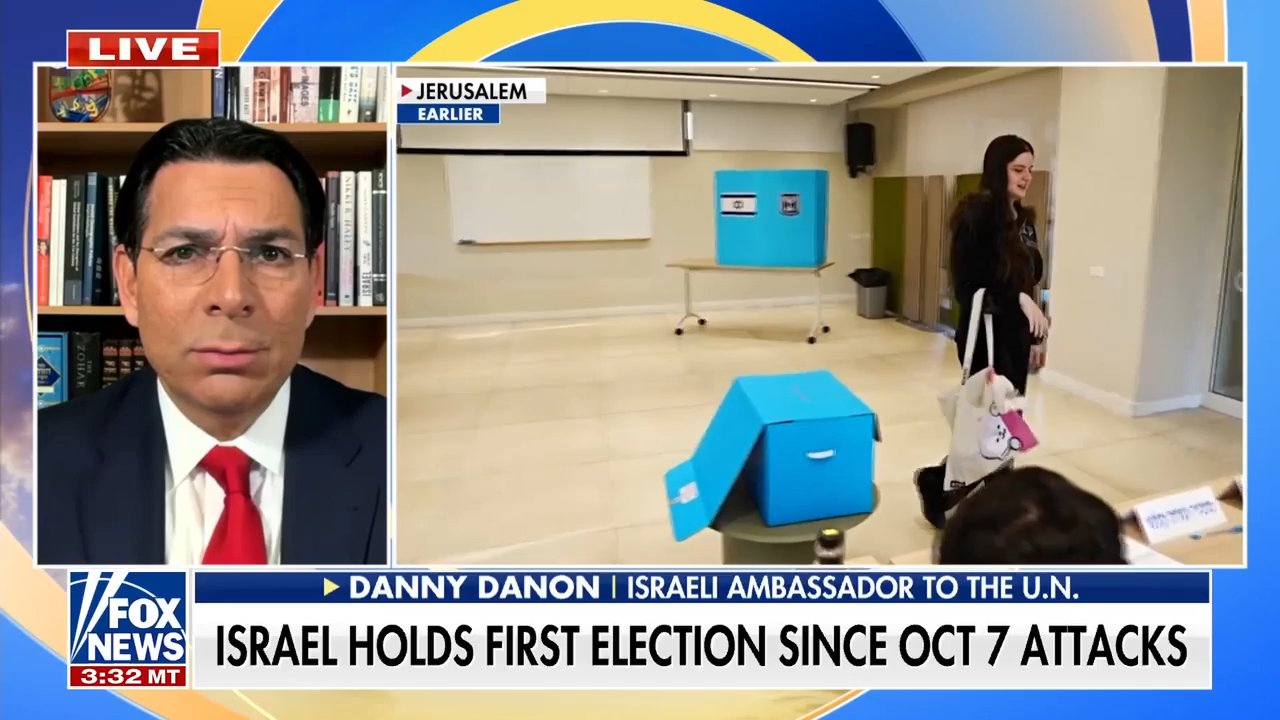 Danny Danon reacts to Israel's historic first election since October 7 attacks