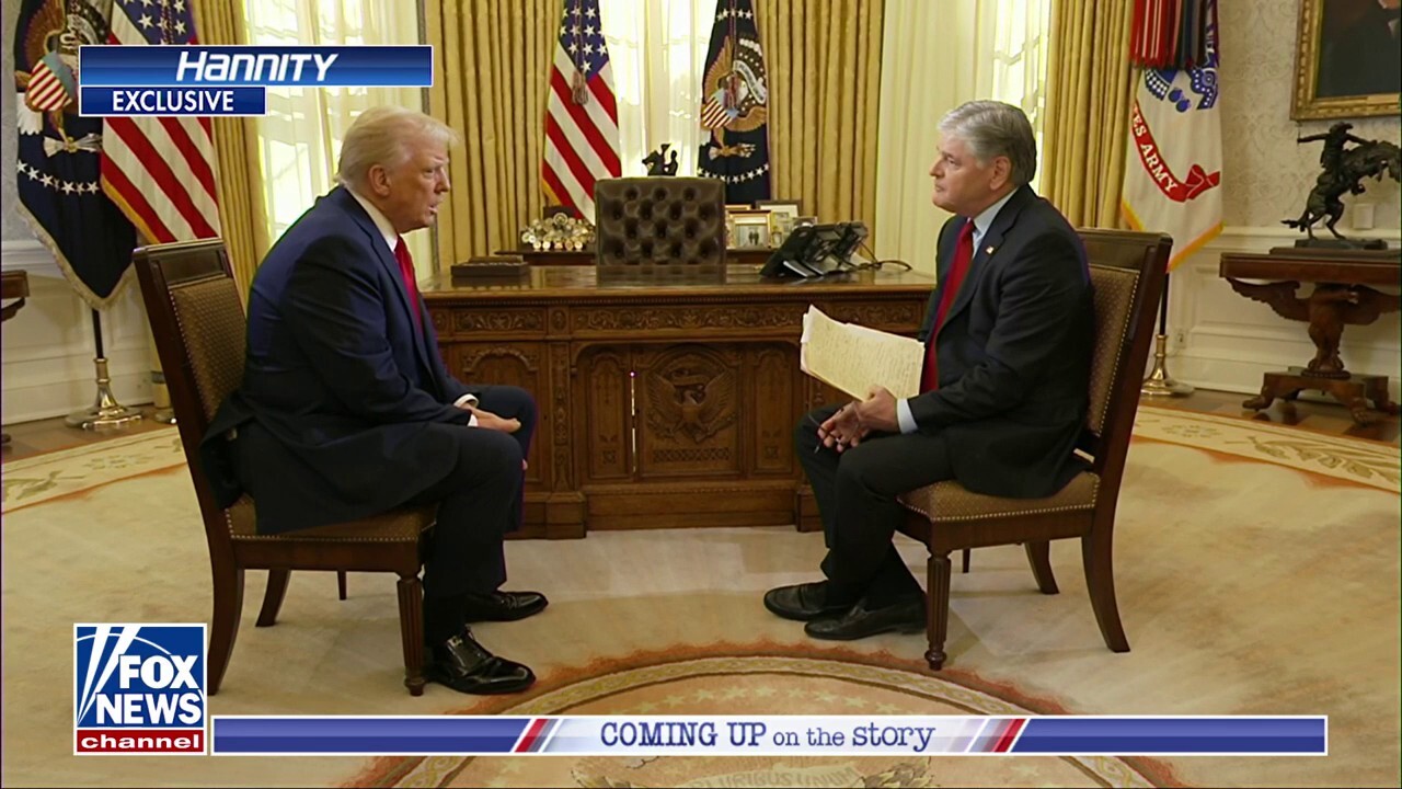 Trump details how he felt walking back into the Oval Office in exclusive ‘Hannity’ interview